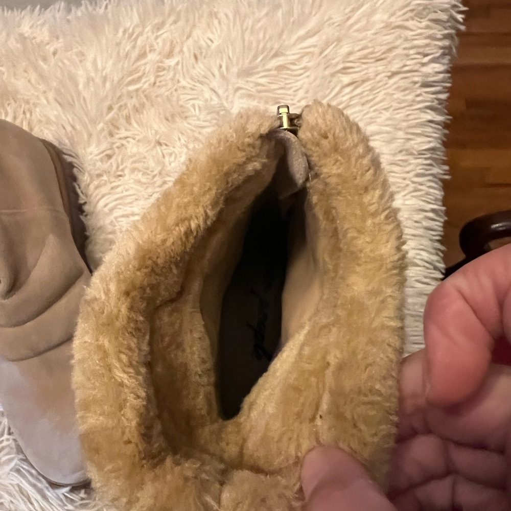 Free People Tan Suede Chunky Boots - Picture 4 of 11